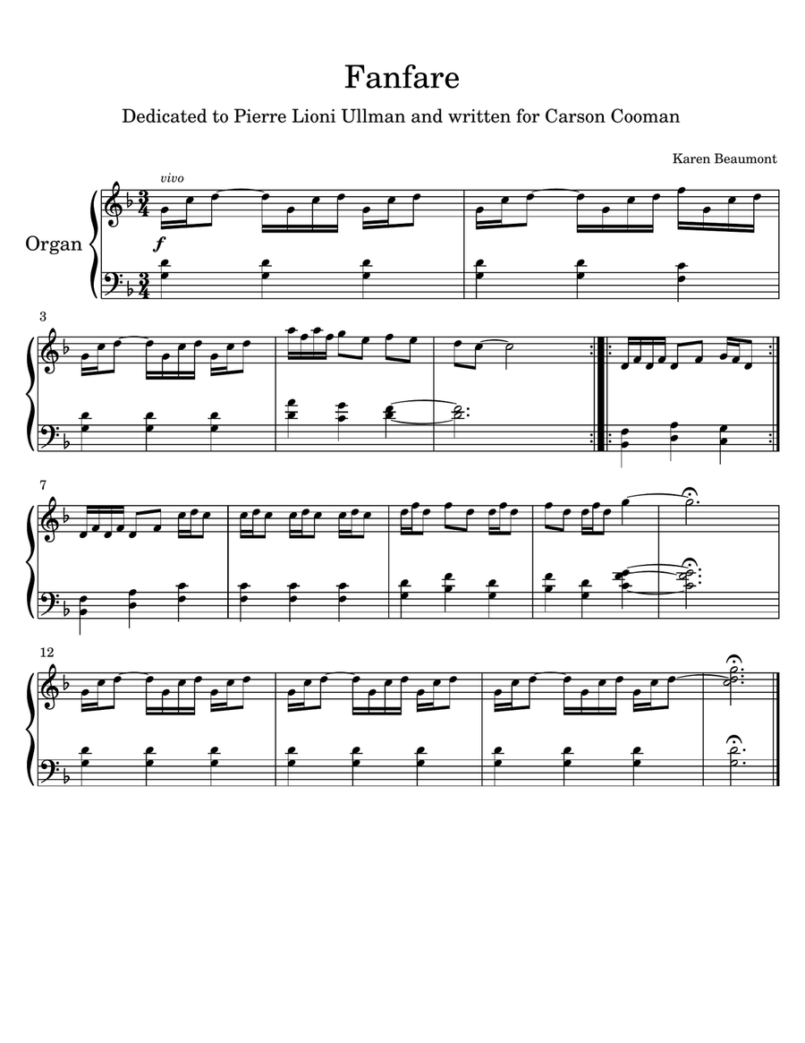 A Quadrille for Organ (easy pedal) Organ Solo scores gallery preview page 2