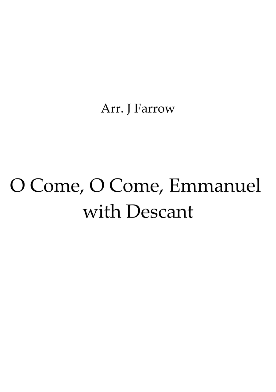 O Come, O Come, Emmanuel with Descant 4-Part scores gallery preview page 1