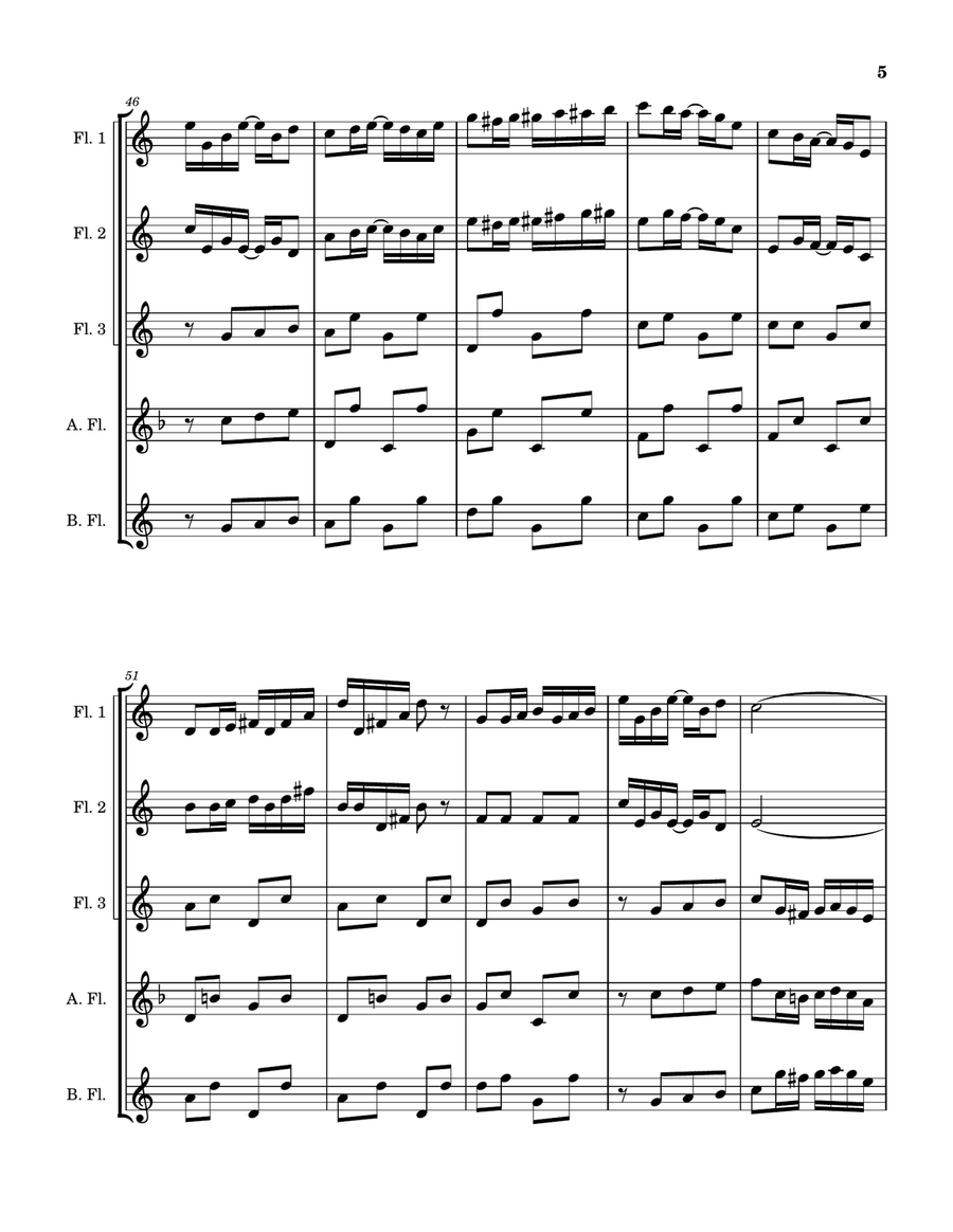 Apple Jack Rag Apple Jack Rag Woodwind Quintet scores gallery preview page 5