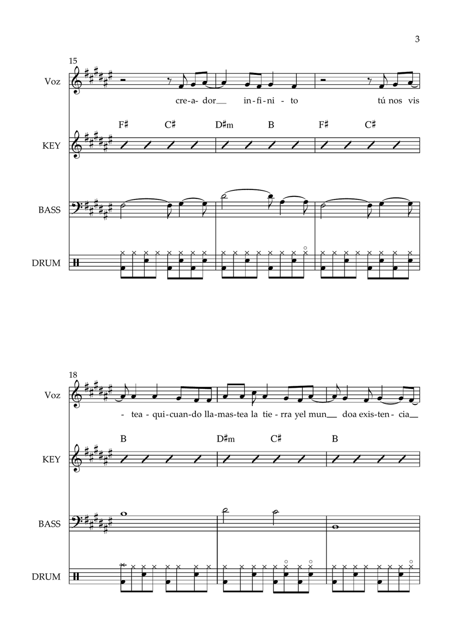 Run (Correré) Run (Correré) Piano scores gallery preview page 3