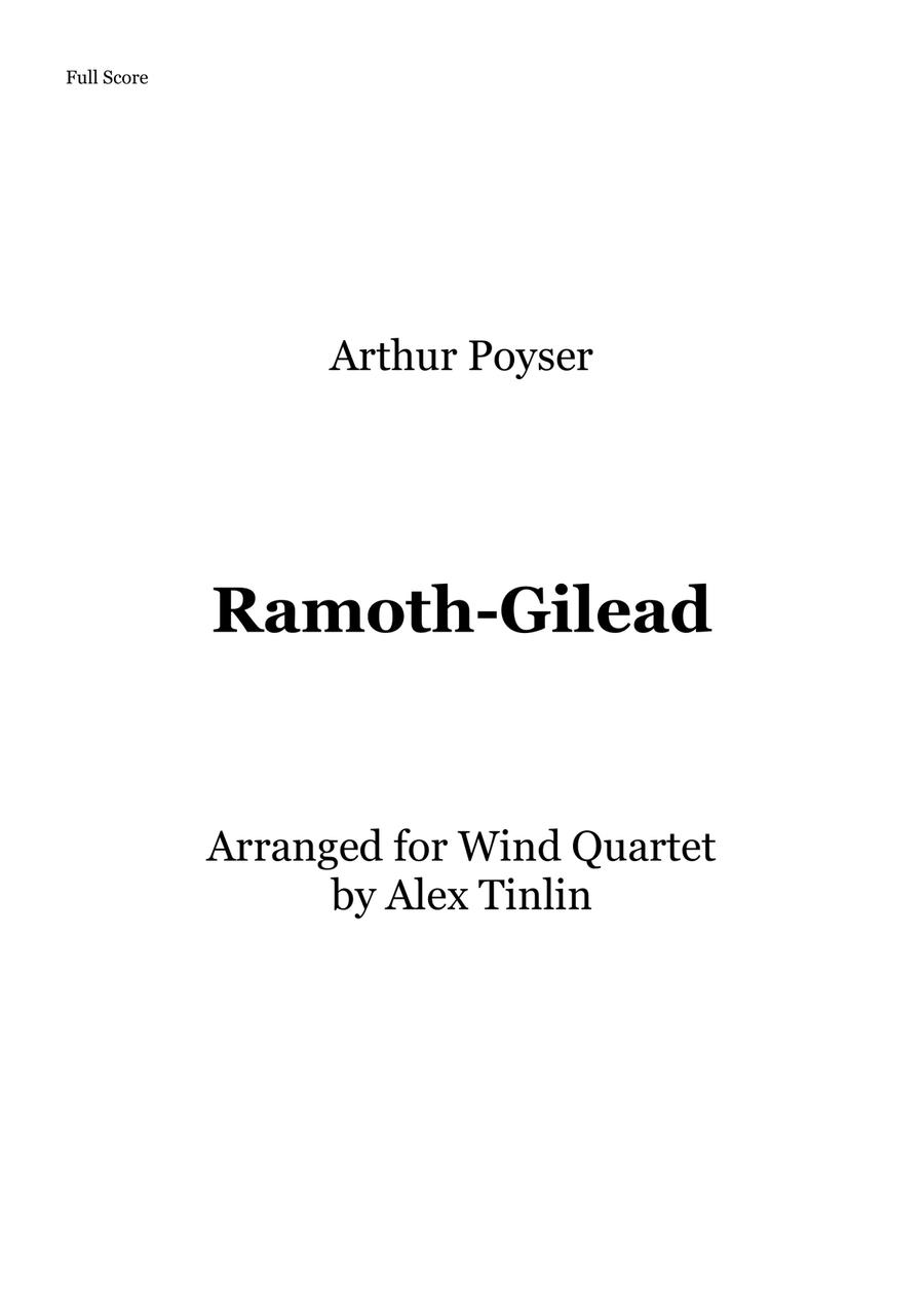 Ramoth-Gilead Ramoth-Gilead Woodwind Quartet scores gallery preview page 1