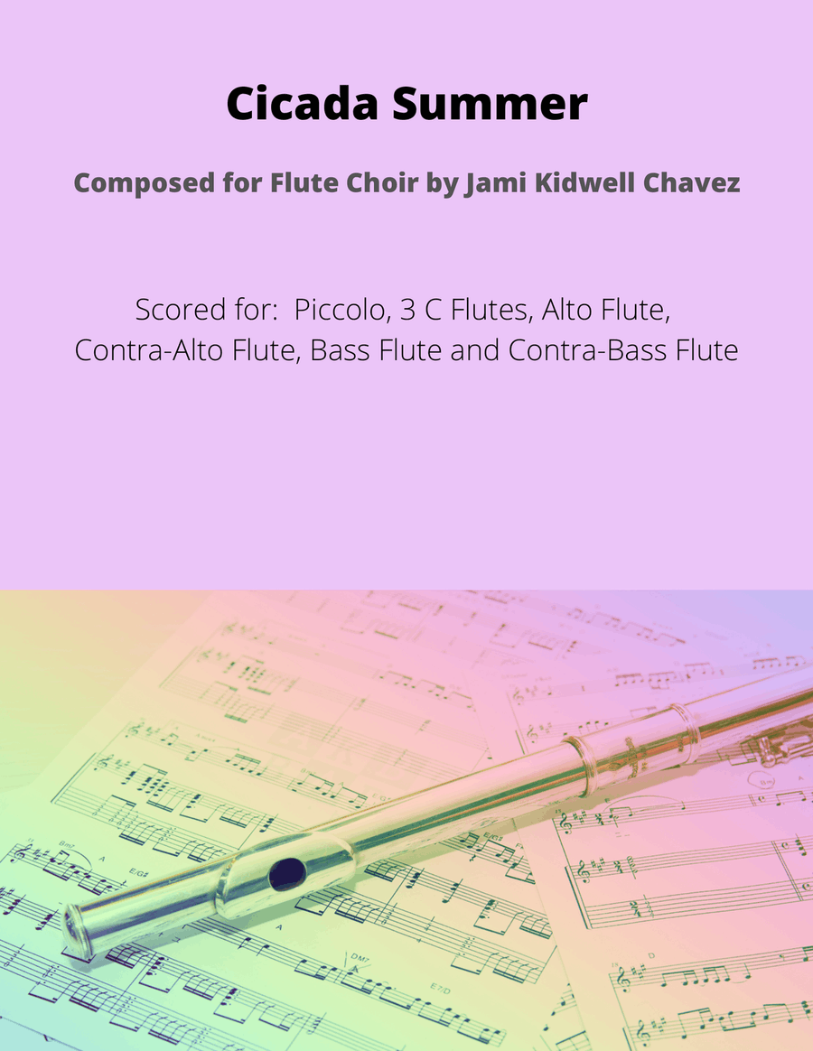 Cicada Summer Flute Choir scores gallery preview page 1