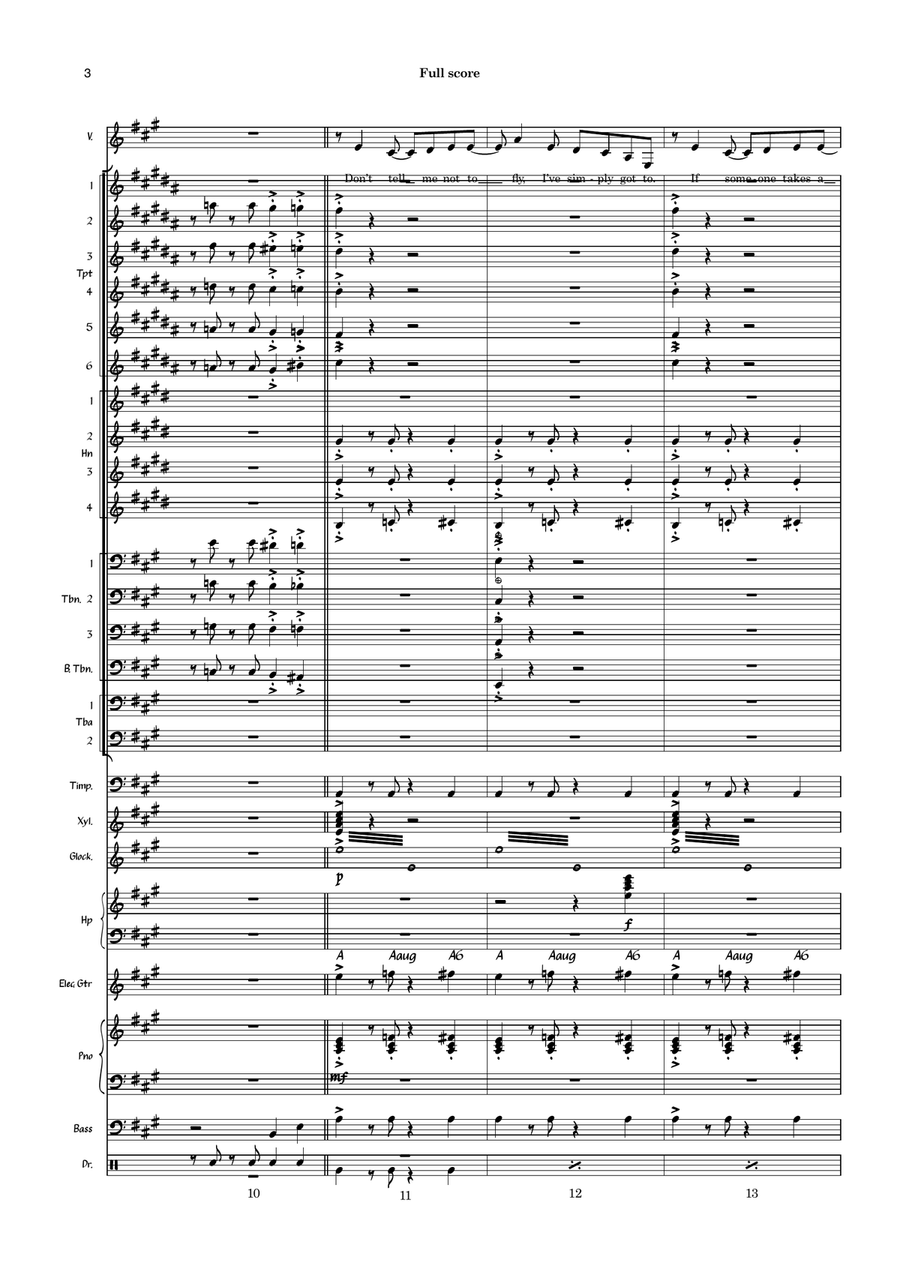 Don't Rain On My Parade Don't Rain On My Parade Jazz Ensemble scores gallery preview page 3