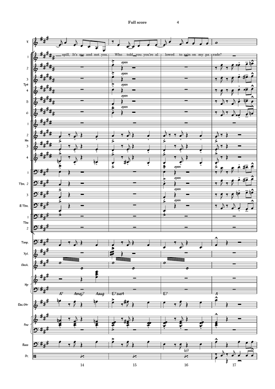 Don't Rain On My Parade Don't Rain On My Parade Jazz Ensemble scores gallery preview page 4