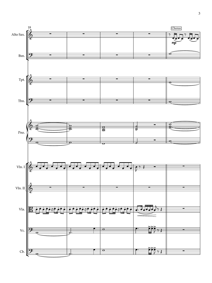 This Is Me Chamber Orchestra scores gallery preview page 3