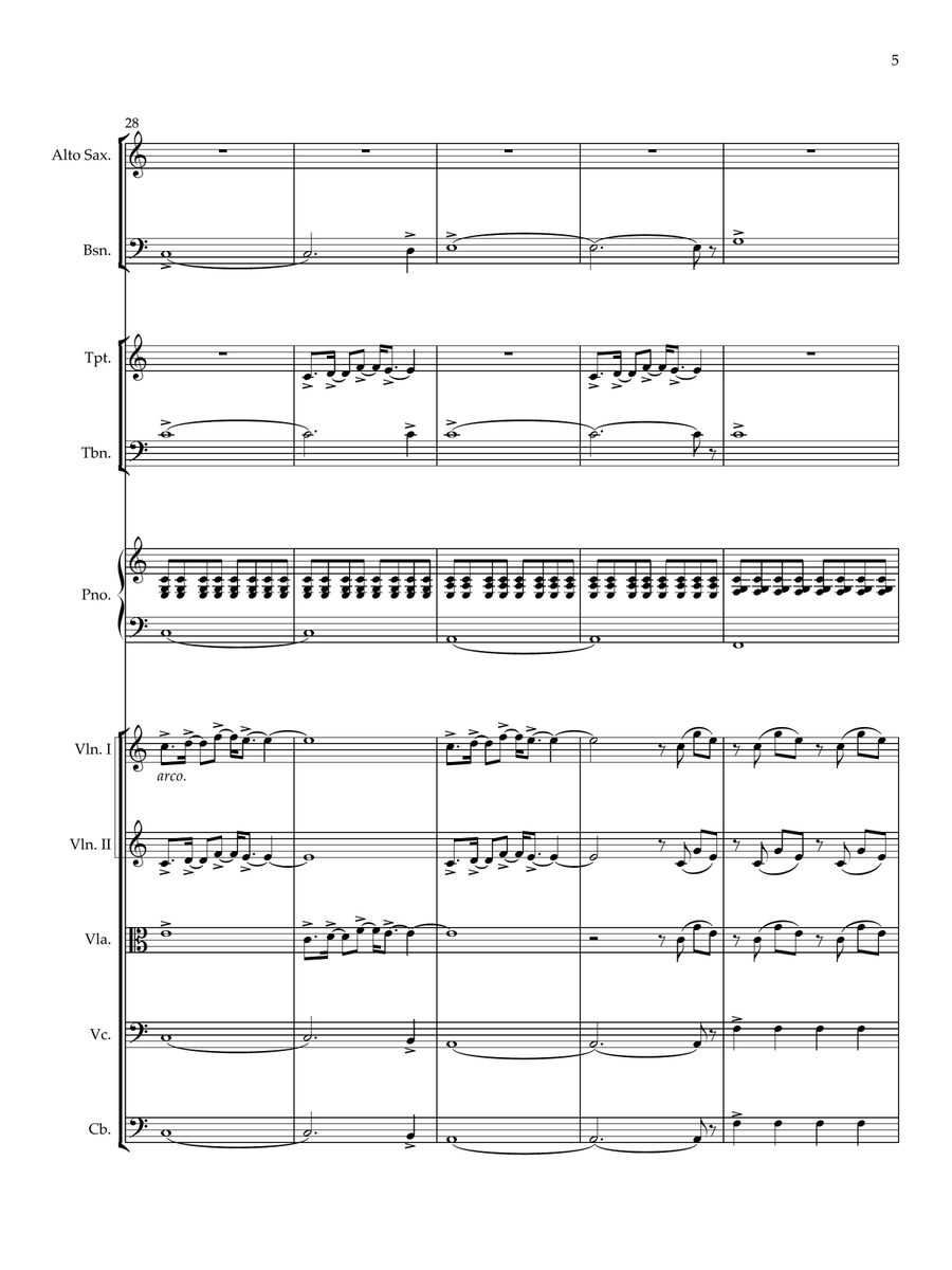 This Is Me Chamber Orchestra scores gallery preview page 5