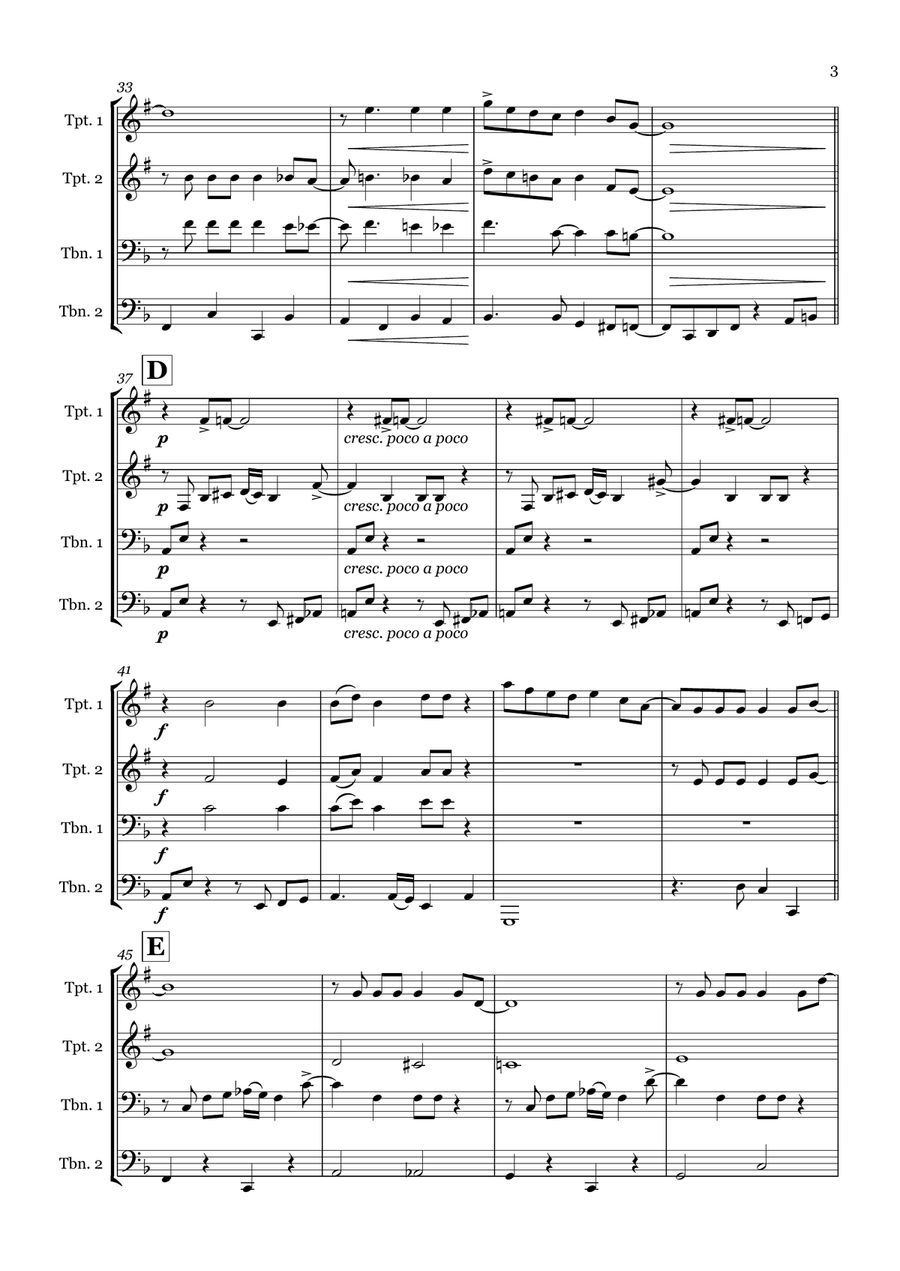They Can't Take That Away From Me Brass Quartet scores gallery preview page 3
