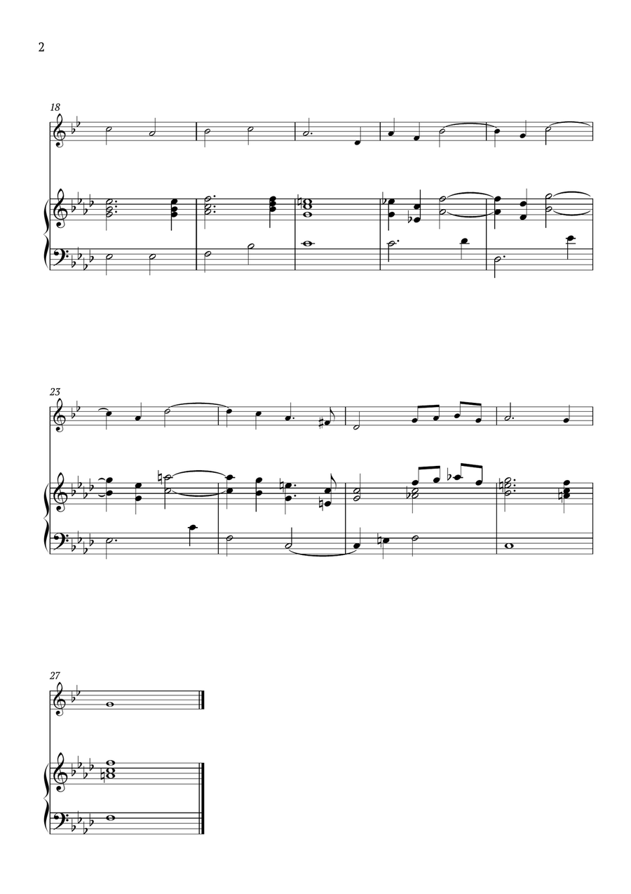When to Her Lute Corinna Sings B-Flat Trumpet scores gallery preview page 2
