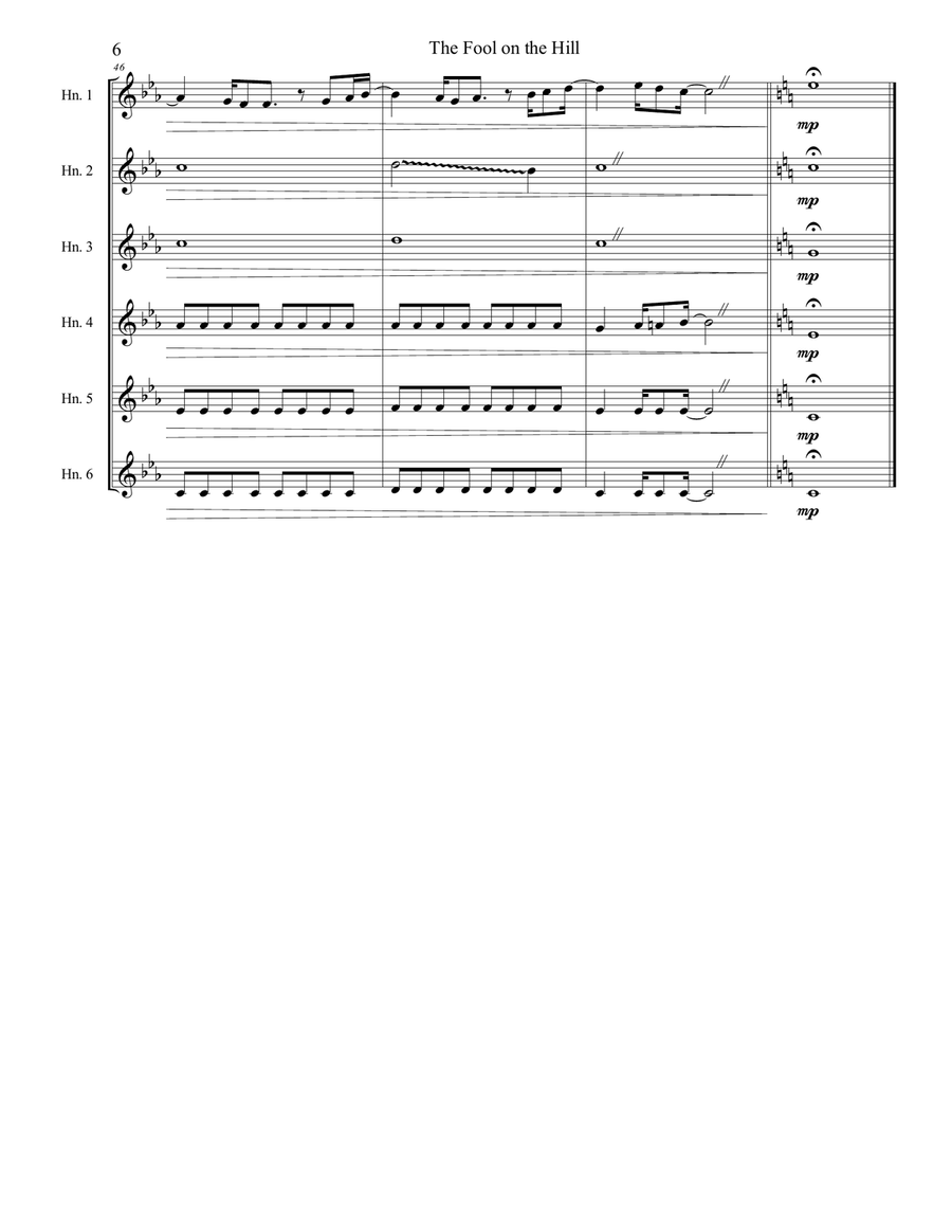 The Fool On The Hill The Fool On The Hill Small Ensemble scores gallery preview page 6