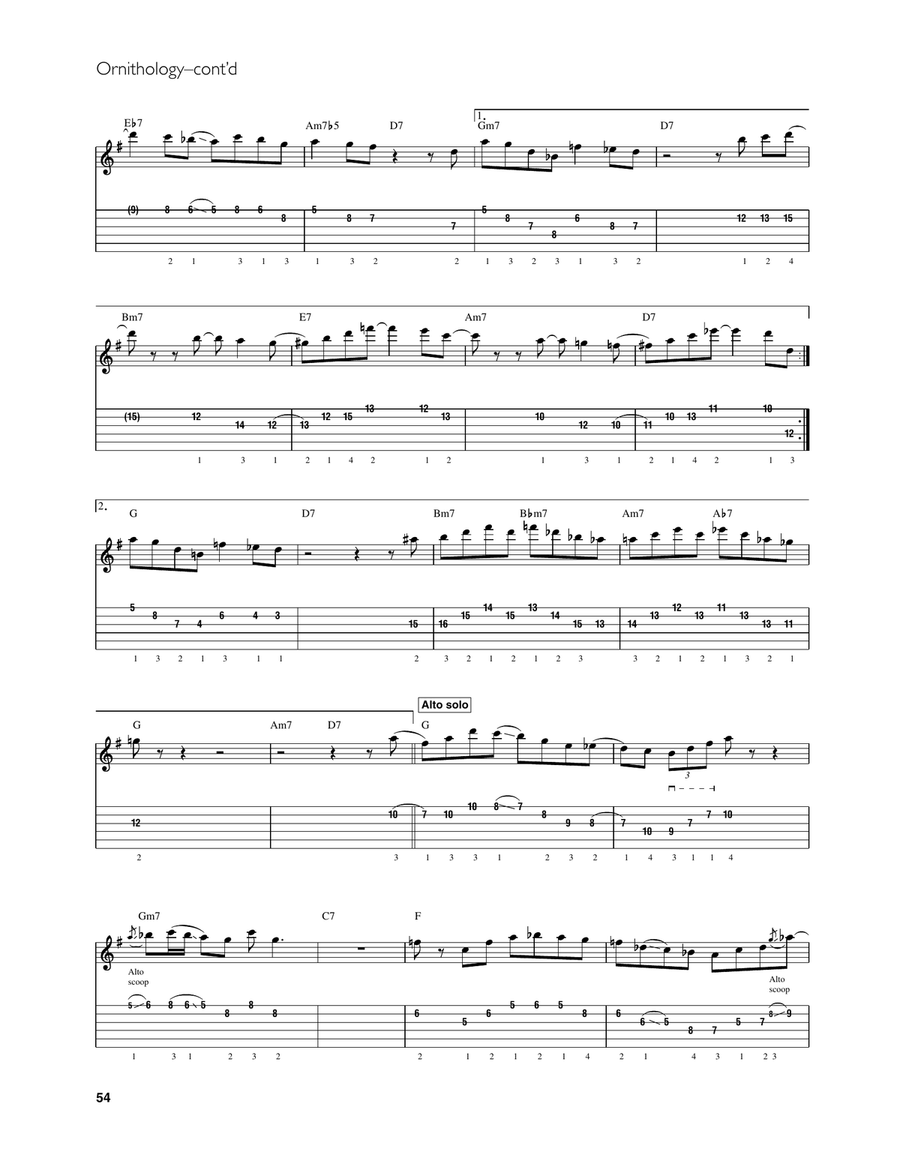 Ornithology Ornithology Electric Guitar scores gallery preview page 2