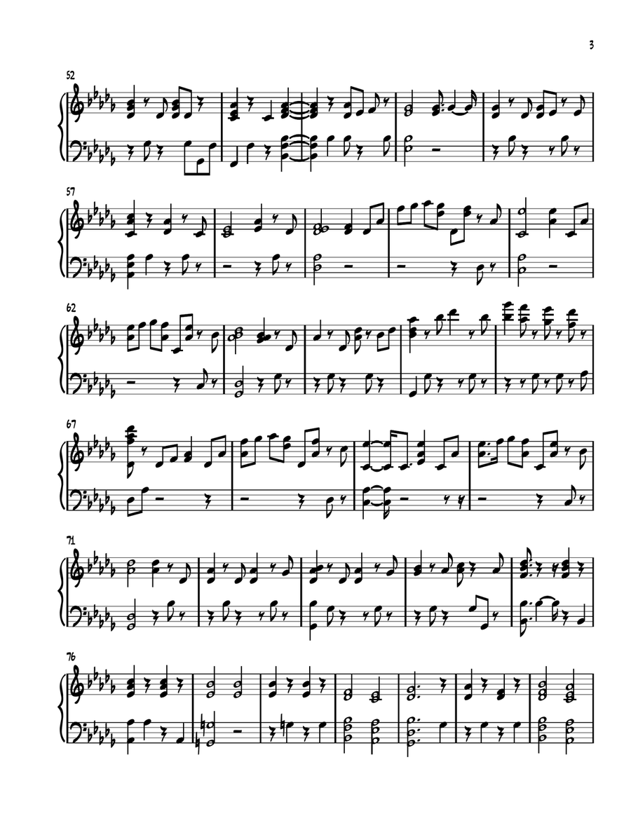More To Lose More To Lose Piano Solo scores gallery preview page 3