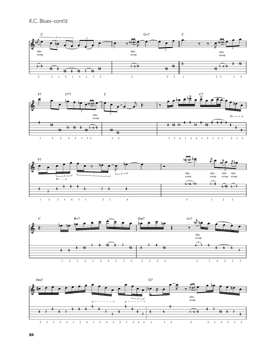 K.C. Blues K.C. Blues Electric Guitar scores gallery preview page 2