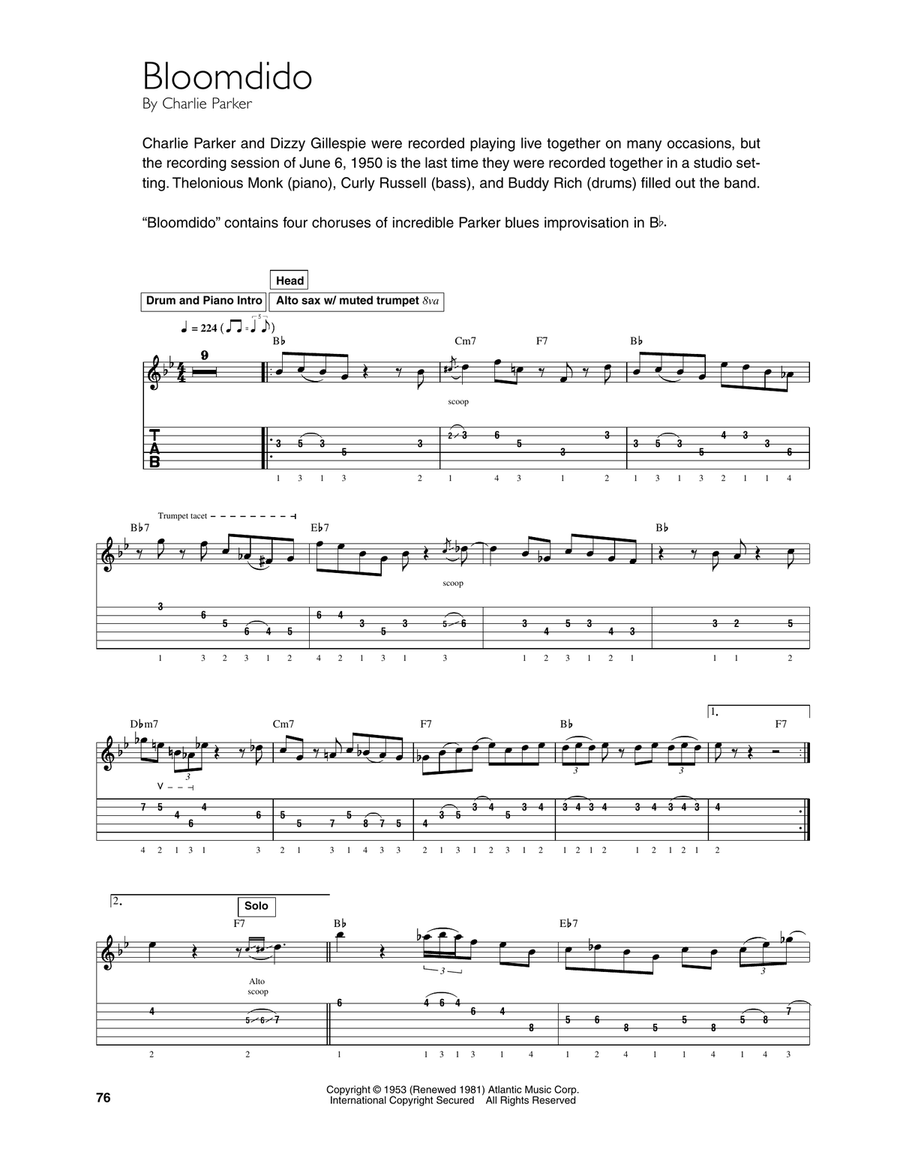 Bloomdido Bloomdido Electric Guitar scores gallery preview page 1