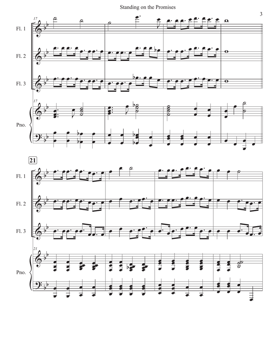 Standing on the Promises Standing on the Promises Woodwind Trio scores gallery preview page 3