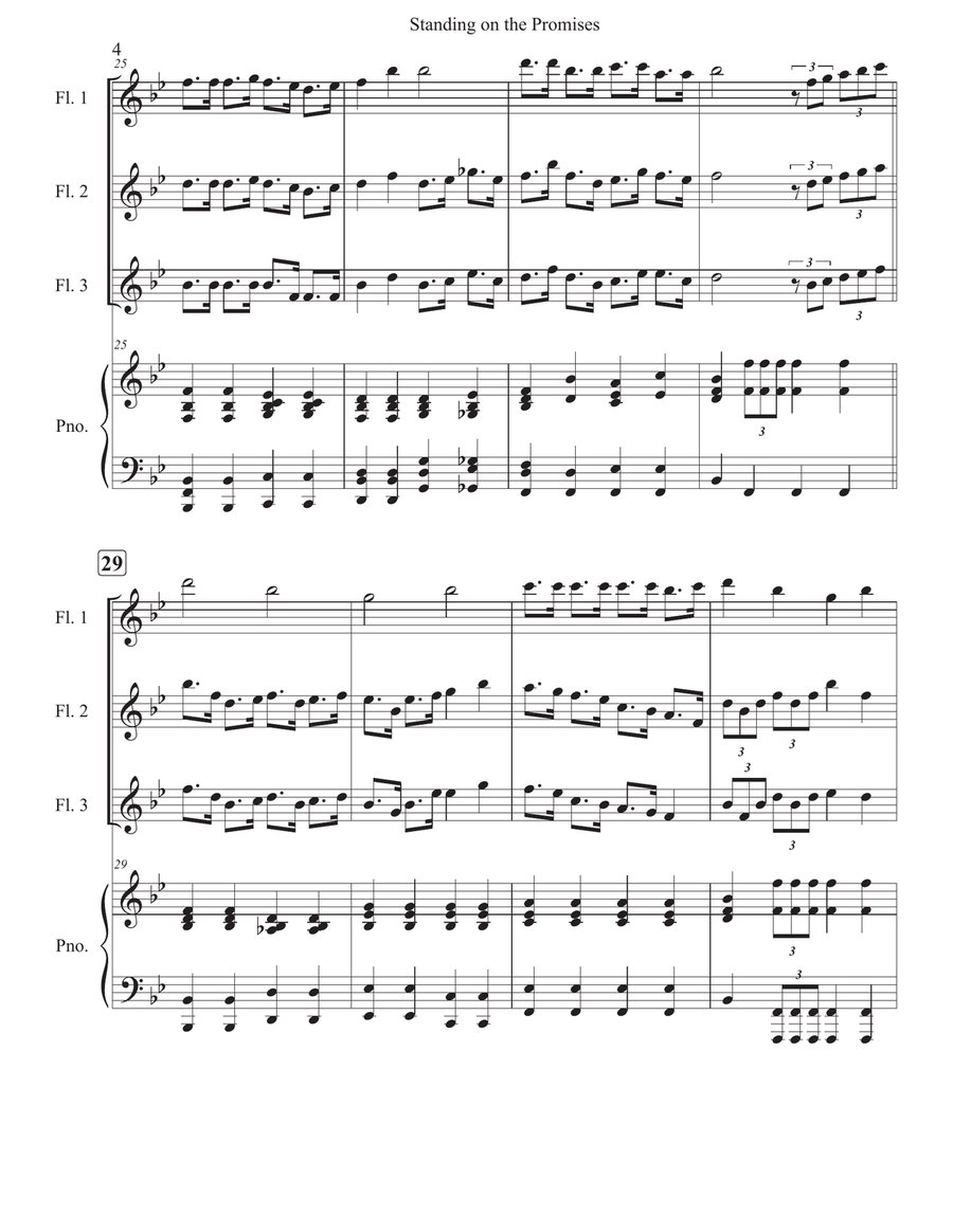Standing on the Promises Standing on the Promises Woodwind Trio scores gallery preview page 4