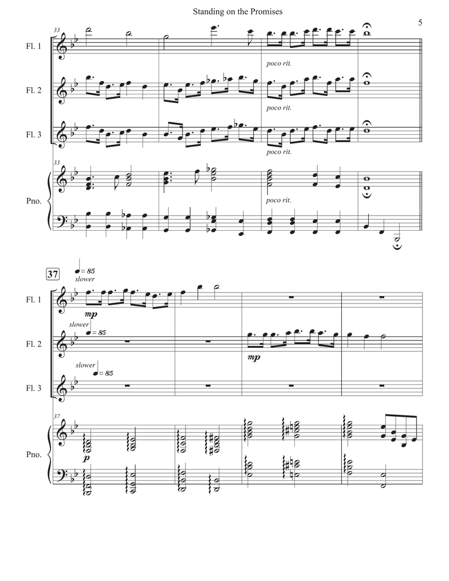 Standing on the Promises Standing on the Promises Woodwind Trio scores gallery preview page 5