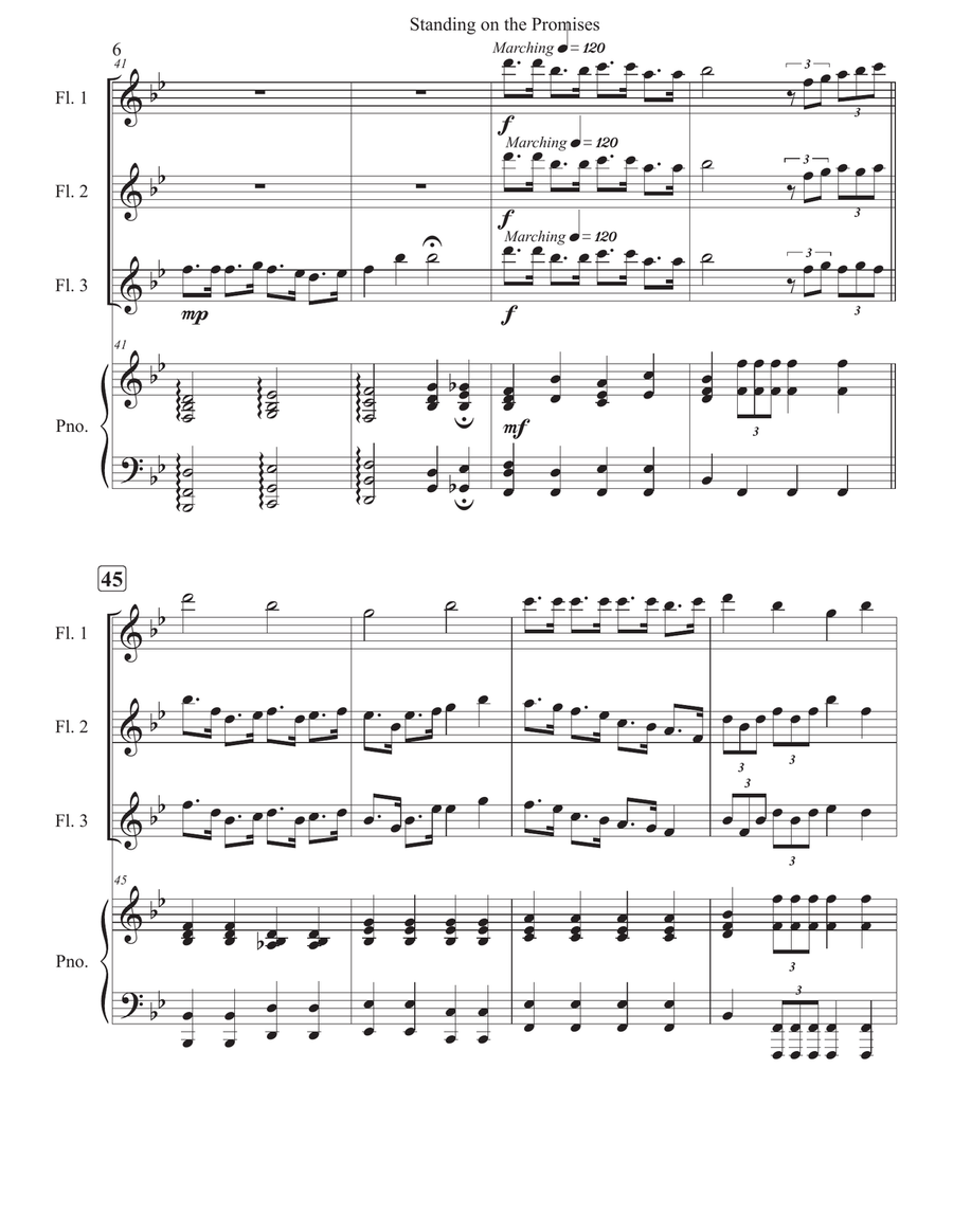 Standing on the Promises Standing on the Promises Woodwind Trio scores gallery preview page 6