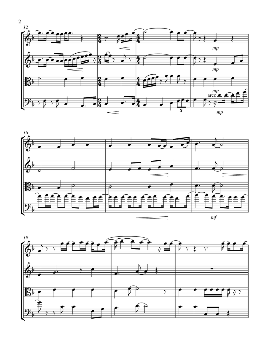 I Can't Hear It Now String Quartet scores gallery preview page 2