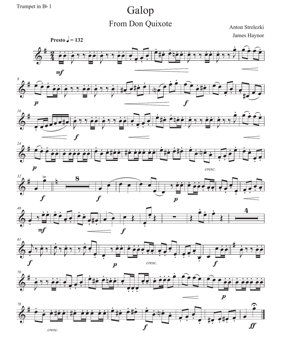 Galop Galop Brass Quintet scores gallery preview page 6