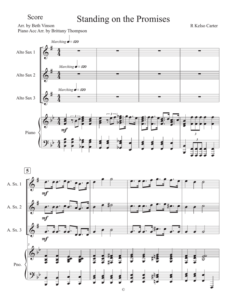 Standing on the Promises Standing on the Promises Woodwind Trio scores gallery preview page 1