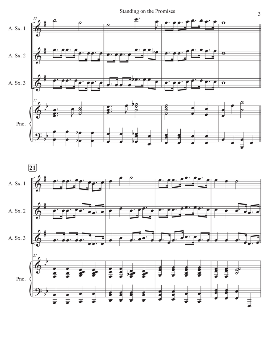 Standing on the Promises Standing on the Promises Woodwind Trio scores gallery preview page 3