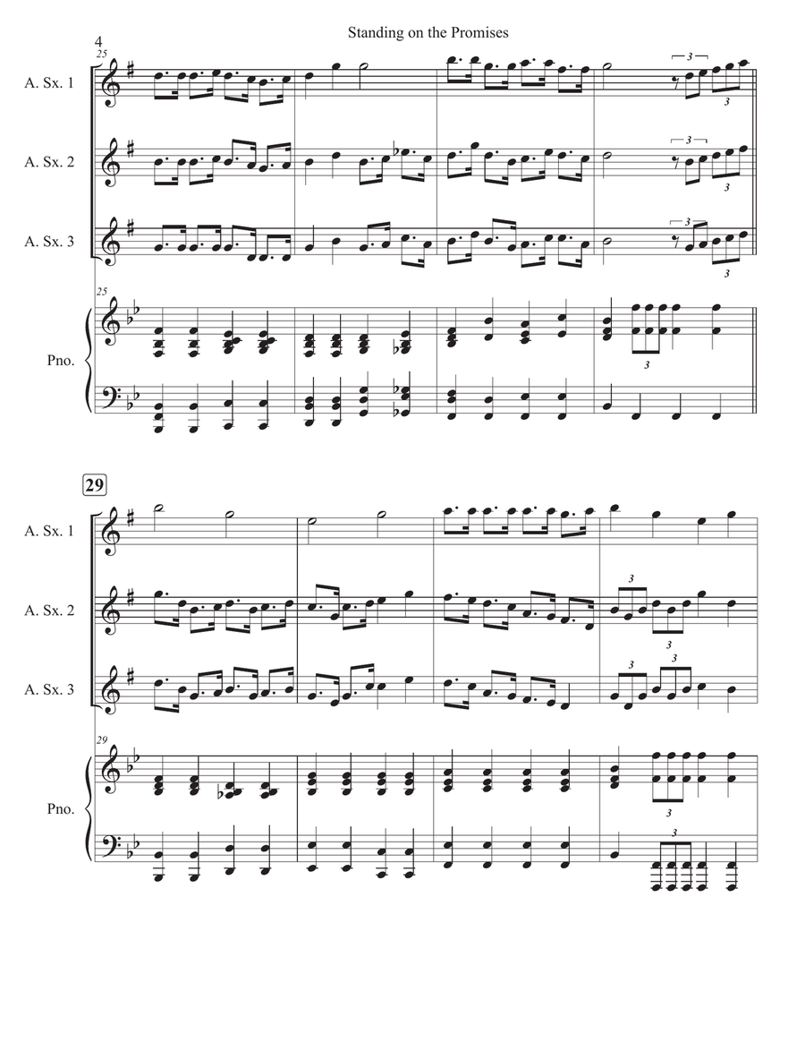 Standing on the Promises Standing on the Promises Woodwind Trio scores gallery preview page 4