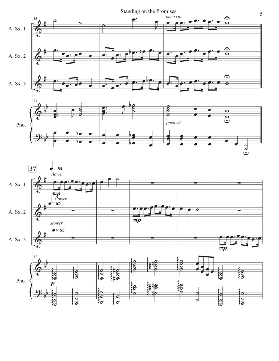 Standing on the Promises Standing on the Promises Woodwind Trio scores gallery preview page 5