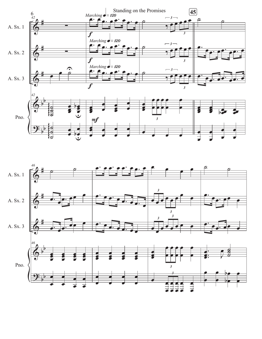 Standing on the Promises Standing on the Promises Woodwind Trio scores gallery preview page 6