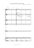 O Lord My God, I Come to Pray SATB cello and piano