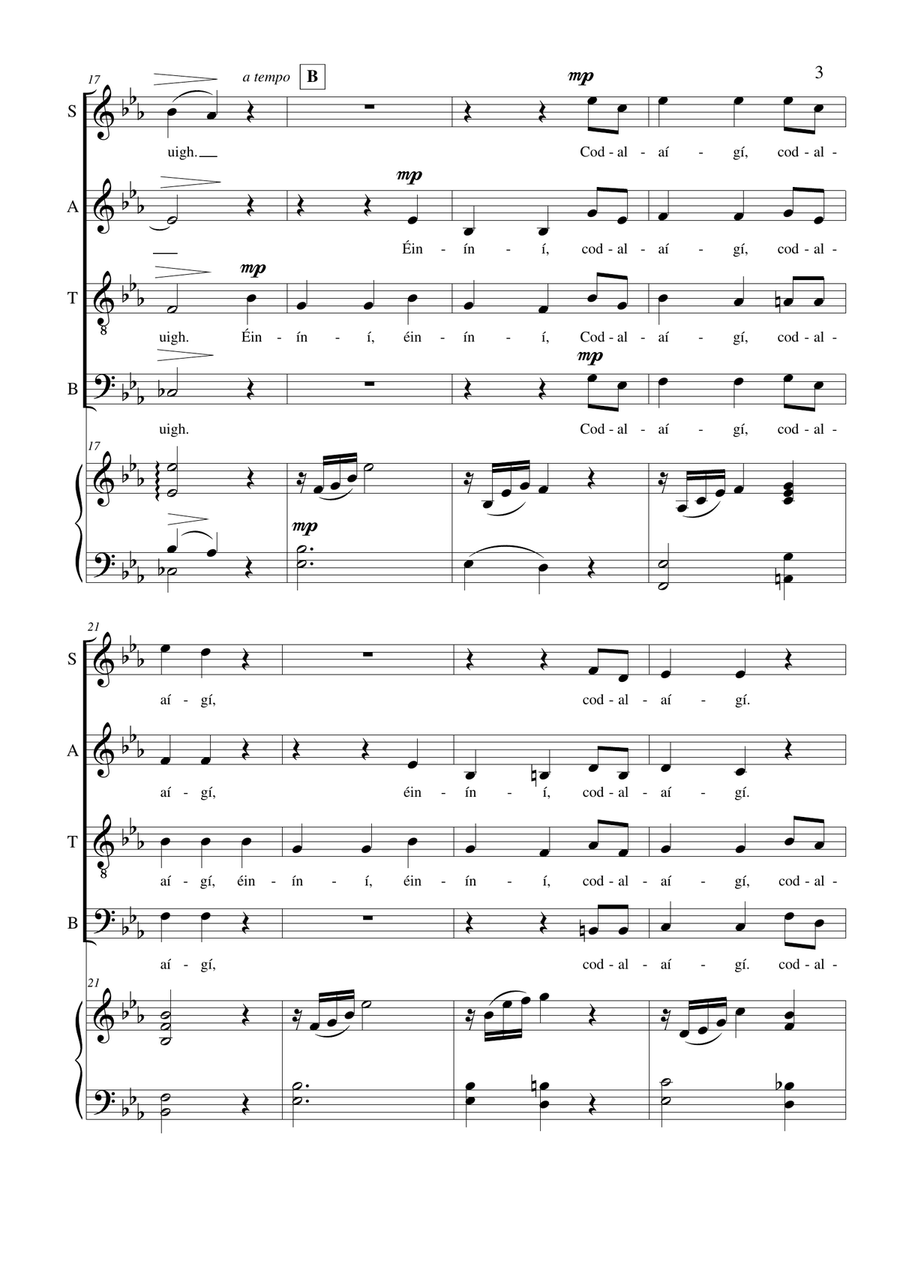 Éiníní Éiníní 4-Part scores gallery preview page 4