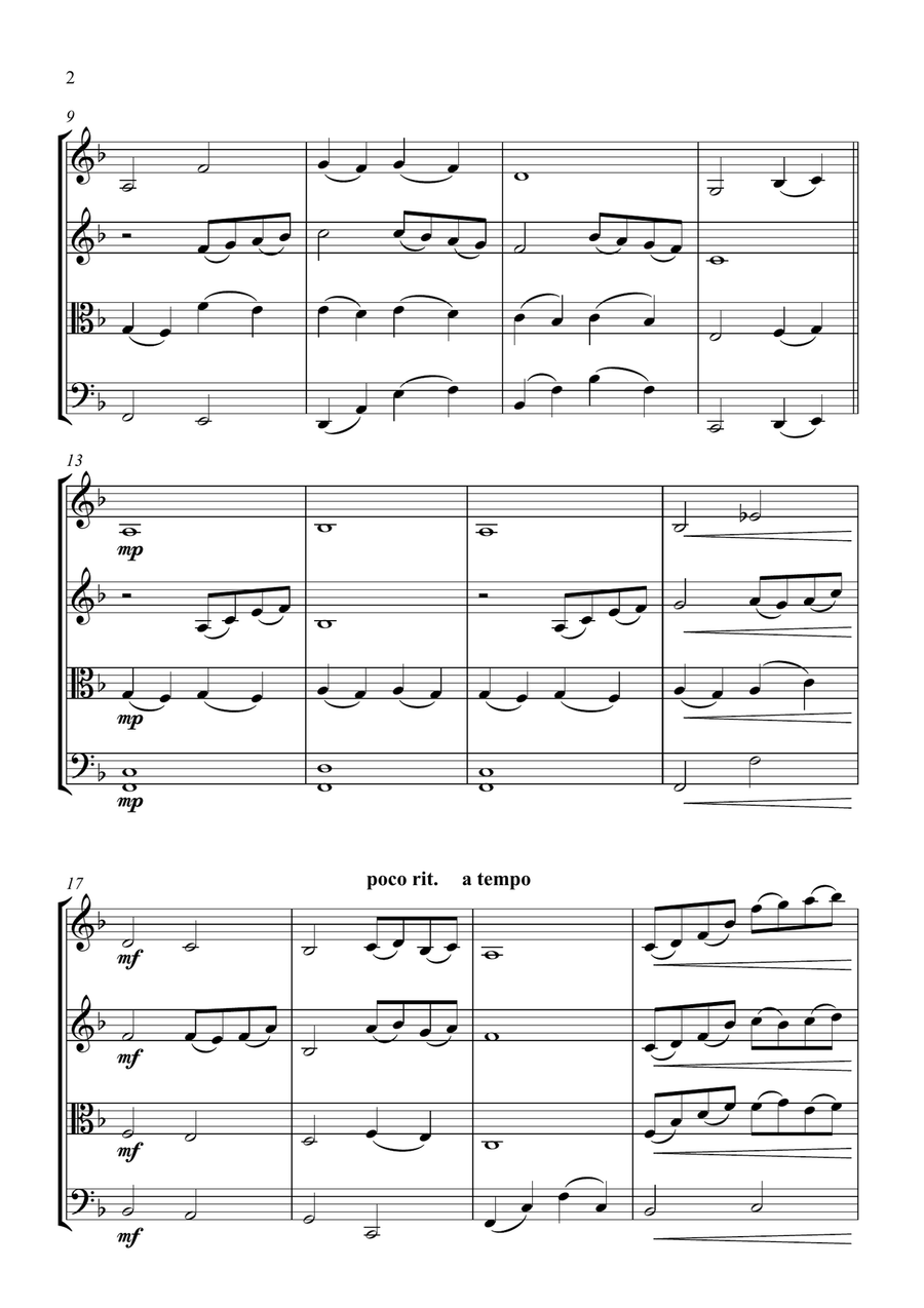 Beauty And The Beast Beauty And The Beast String Quartet scores gallery preview page 2