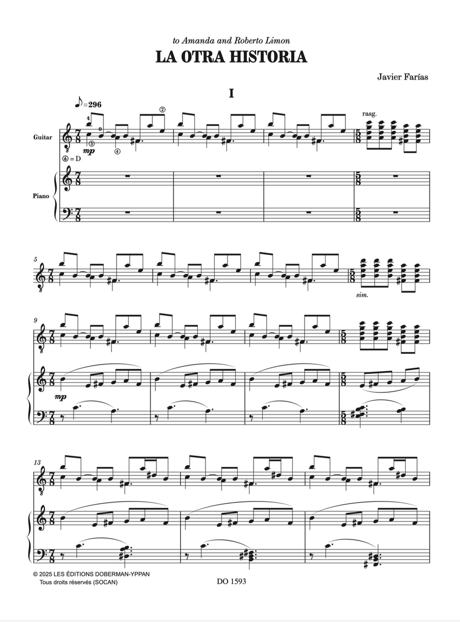 La Otra Historia Classical Guitar scores gallery preview page 2