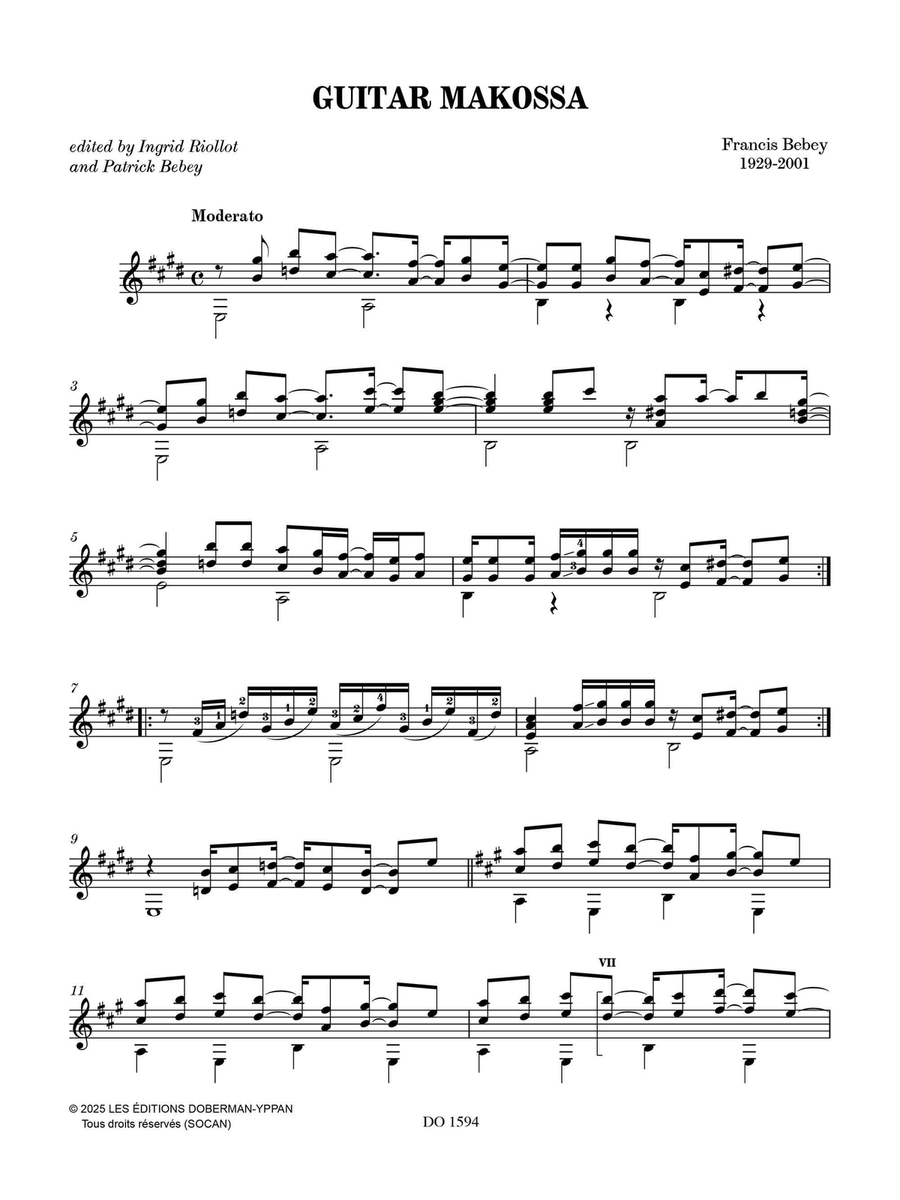 Guitar Makossa Guitar Makossa Classical Guitar scores gallery preview page 2