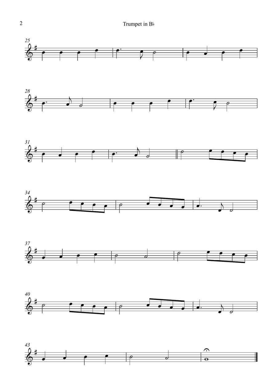 Christmas Meditations for Trumpet Solo B-Flat Trumpet scores gallery preview page 3