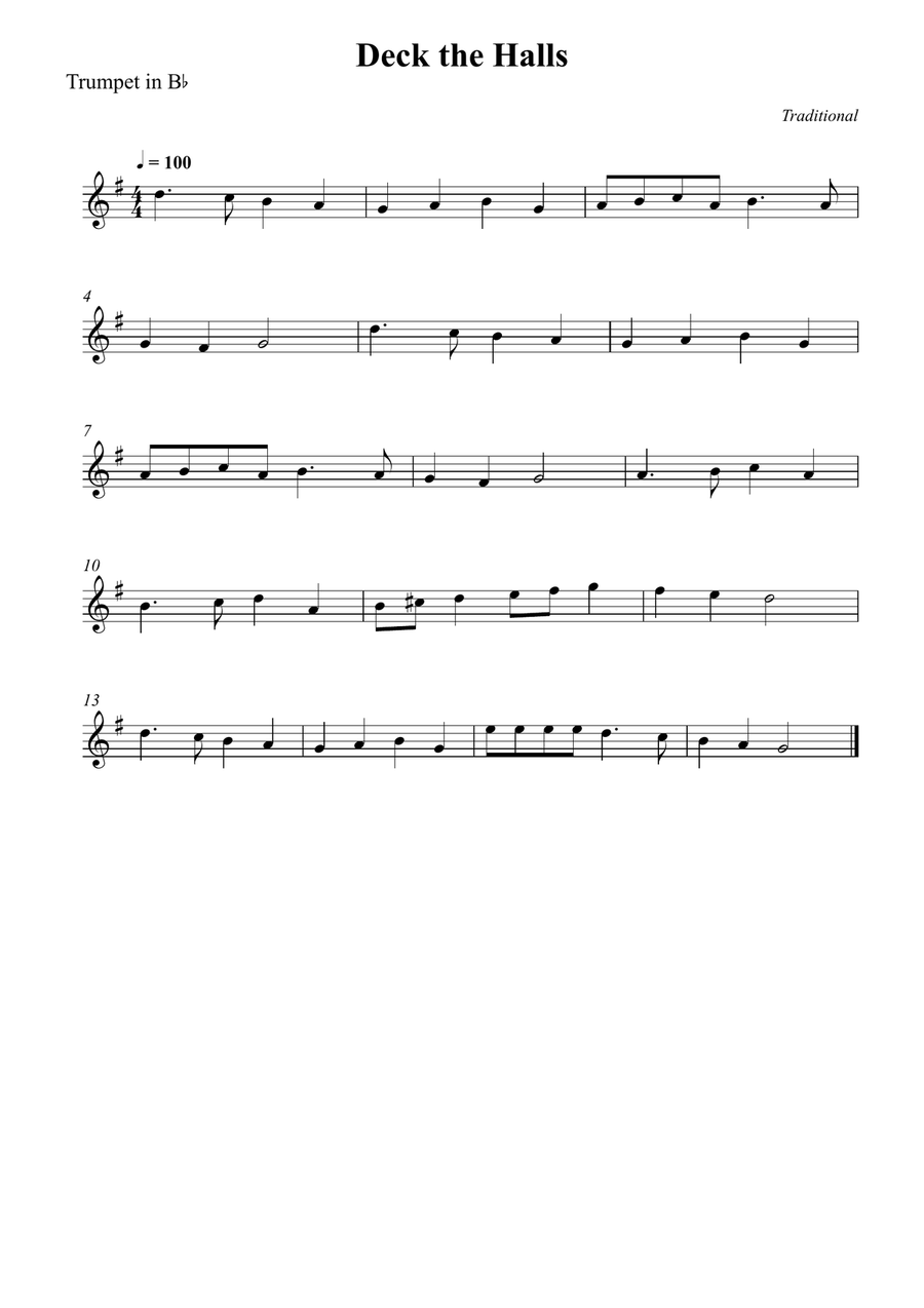 Christmas Meditations for Trumpet Solo B-Flat Trumpet scores gallery preview page 5