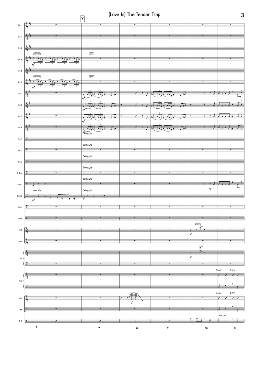 (Love Is) The Tender Trap Jazz Ensemble scores gallery preview page 2