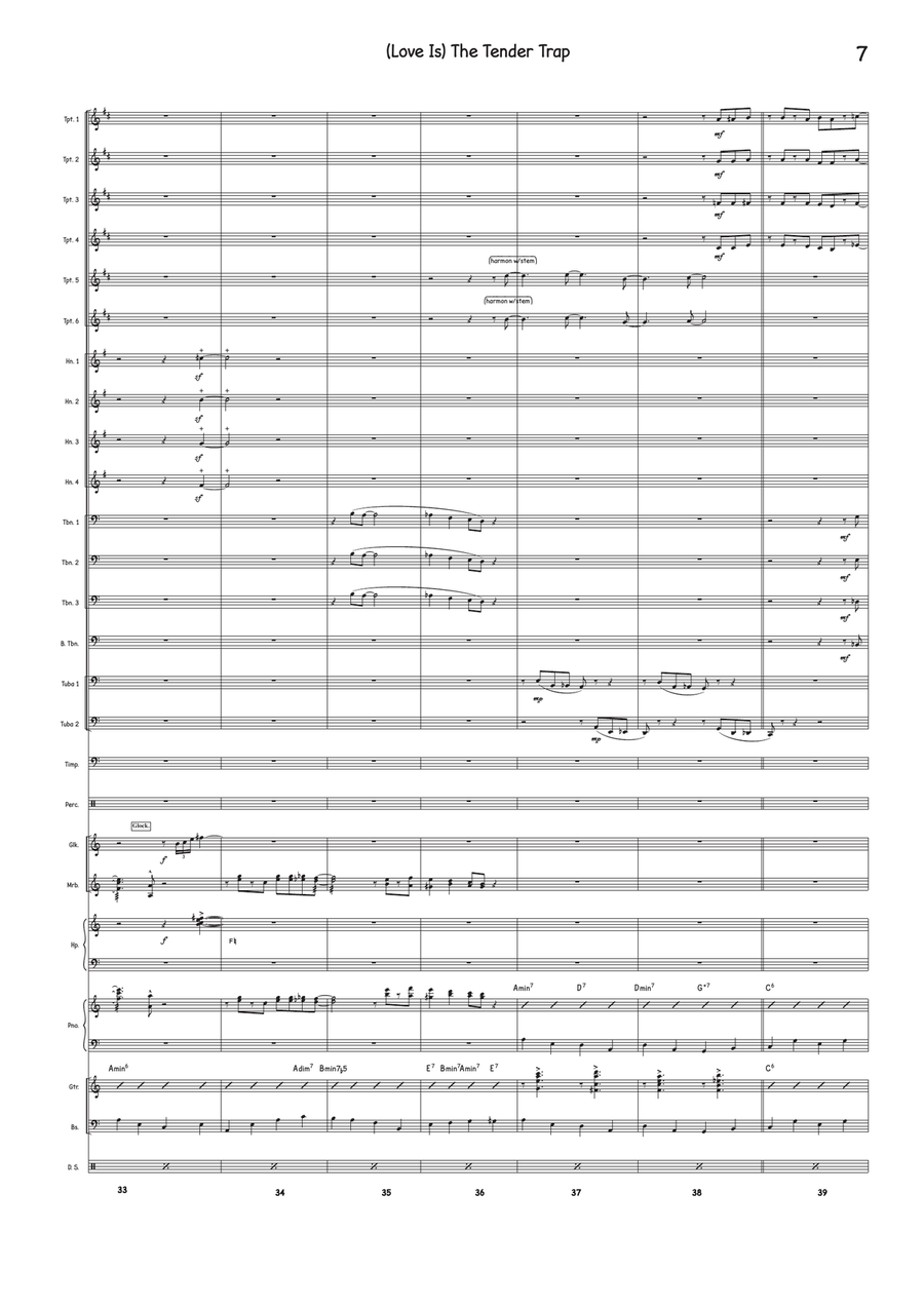 (Love Is) The Tender Trap Jazz Ensemble scores gallery preview page 6