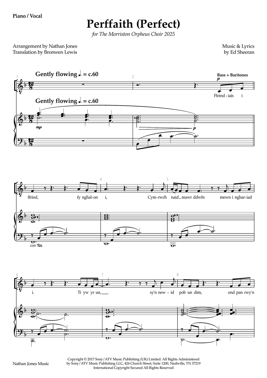 Perfect Perfect TTBB scores gallery preview page 1
