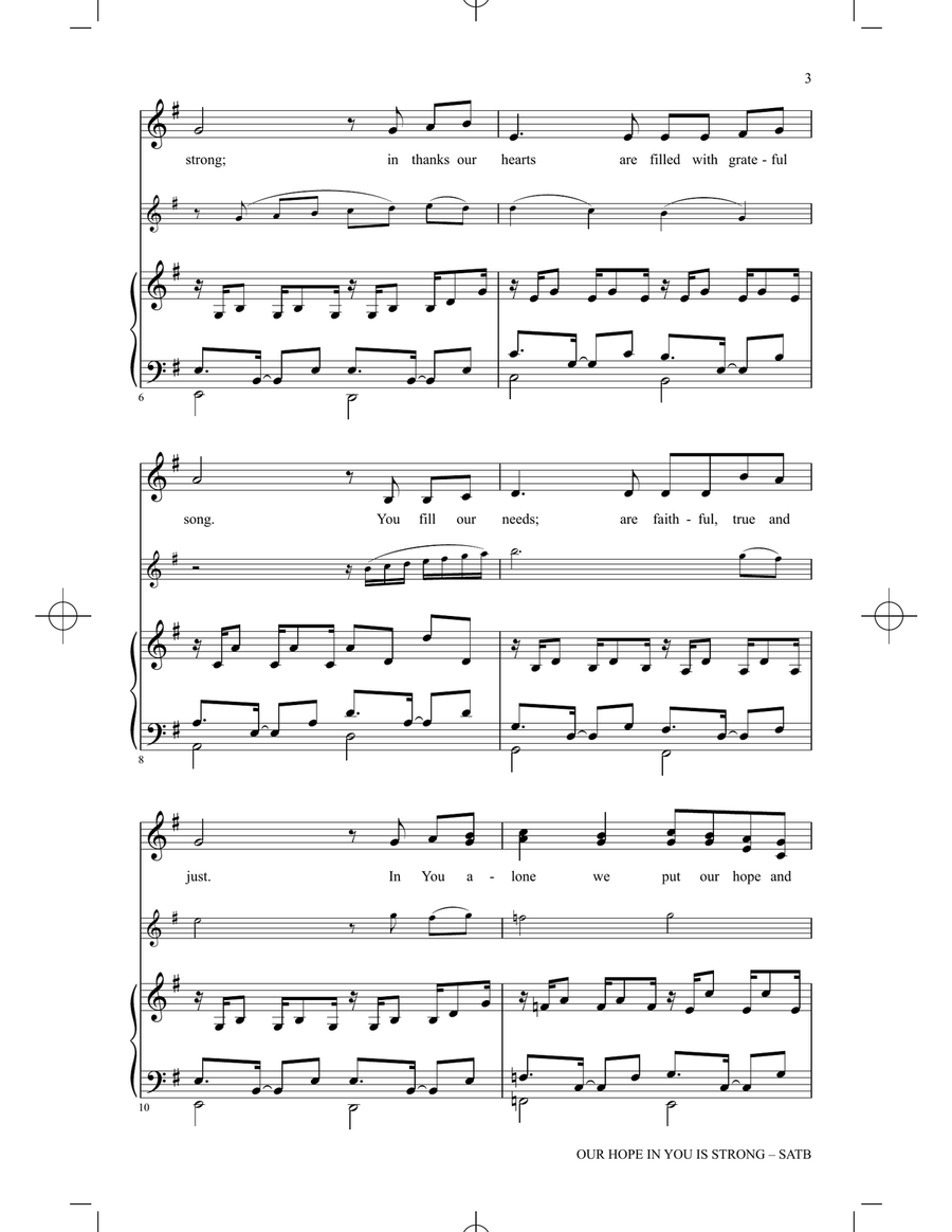 Our Hope In You Is Strong 4-Part scores gallery preview page 2