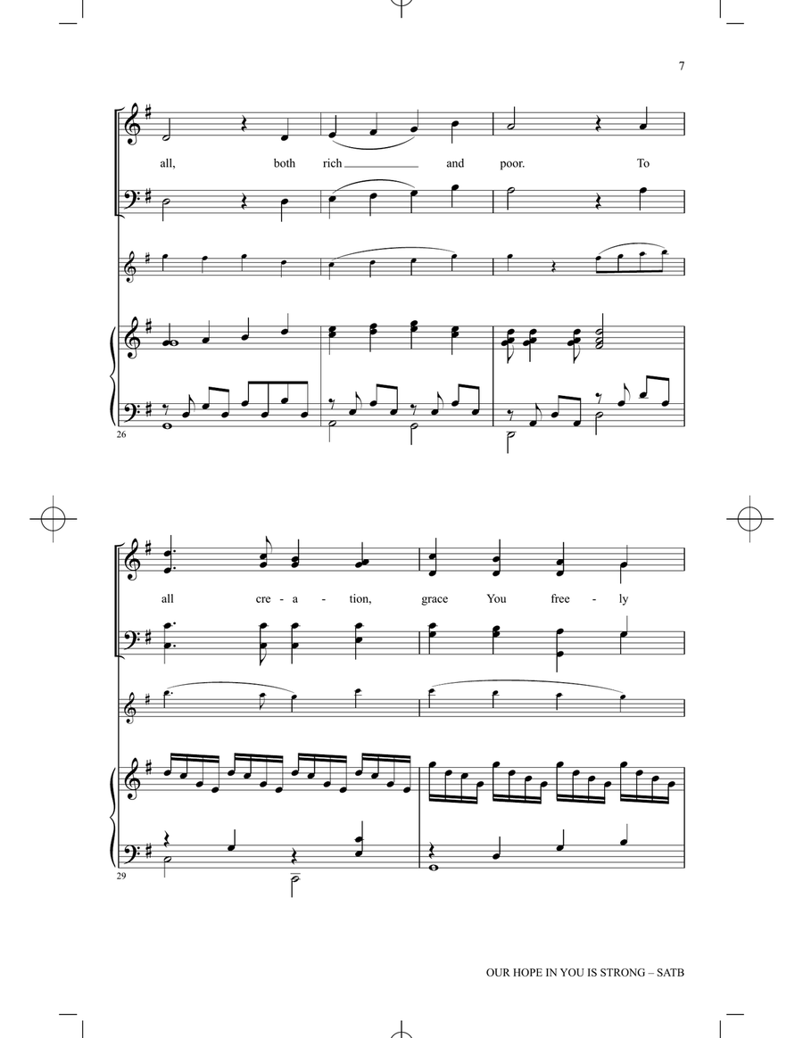 Our Hope In You Is Strong 4-Part scores gallery preview page 6