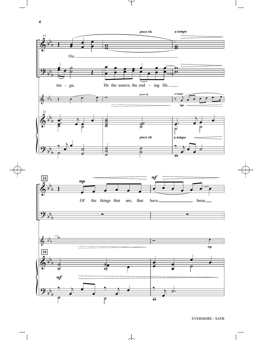 Evermore (Of The Father's Love Begotten) 4-Part scores gallery preview page 3