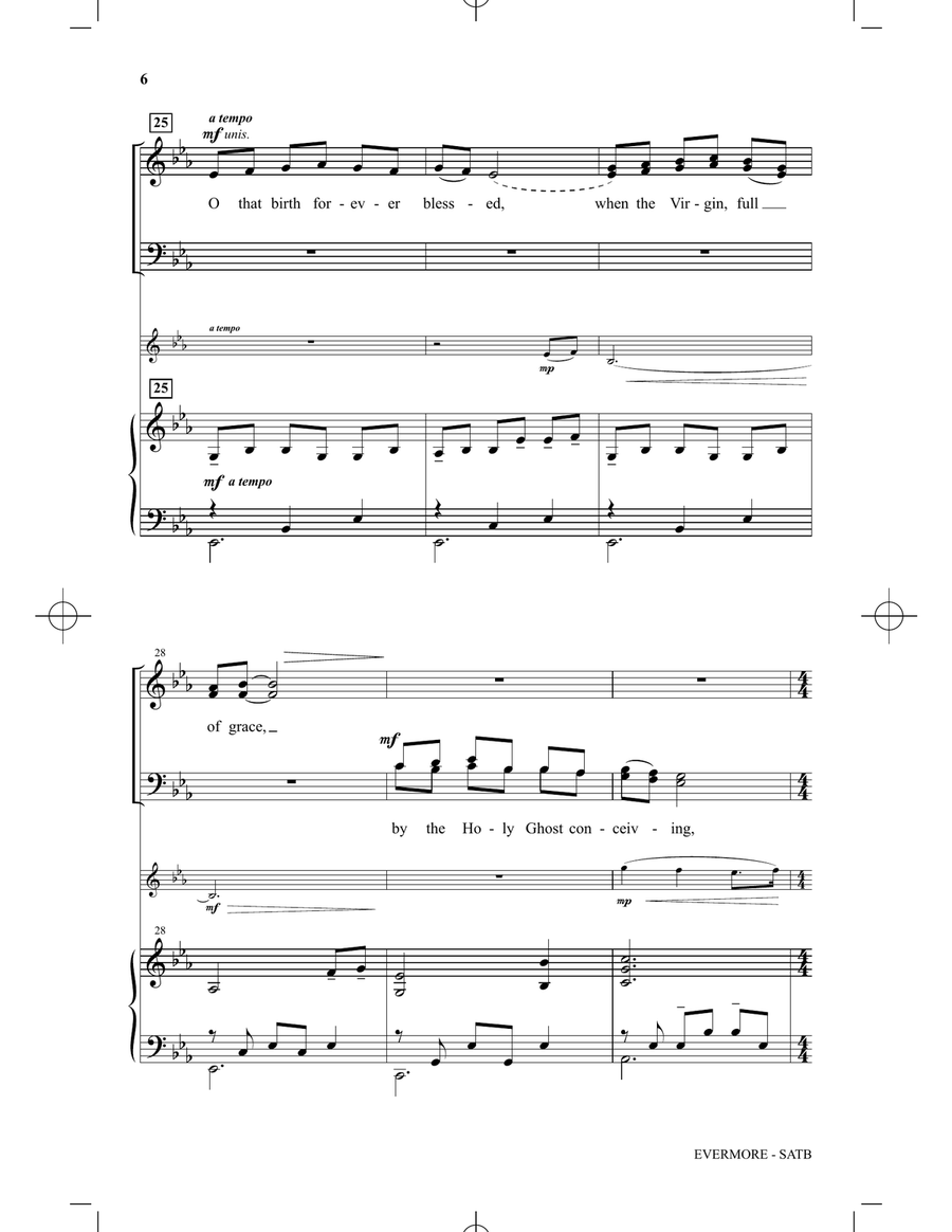 Evermore (Of The Father's Love Begotten) 4-Part scores gallery preview page 5