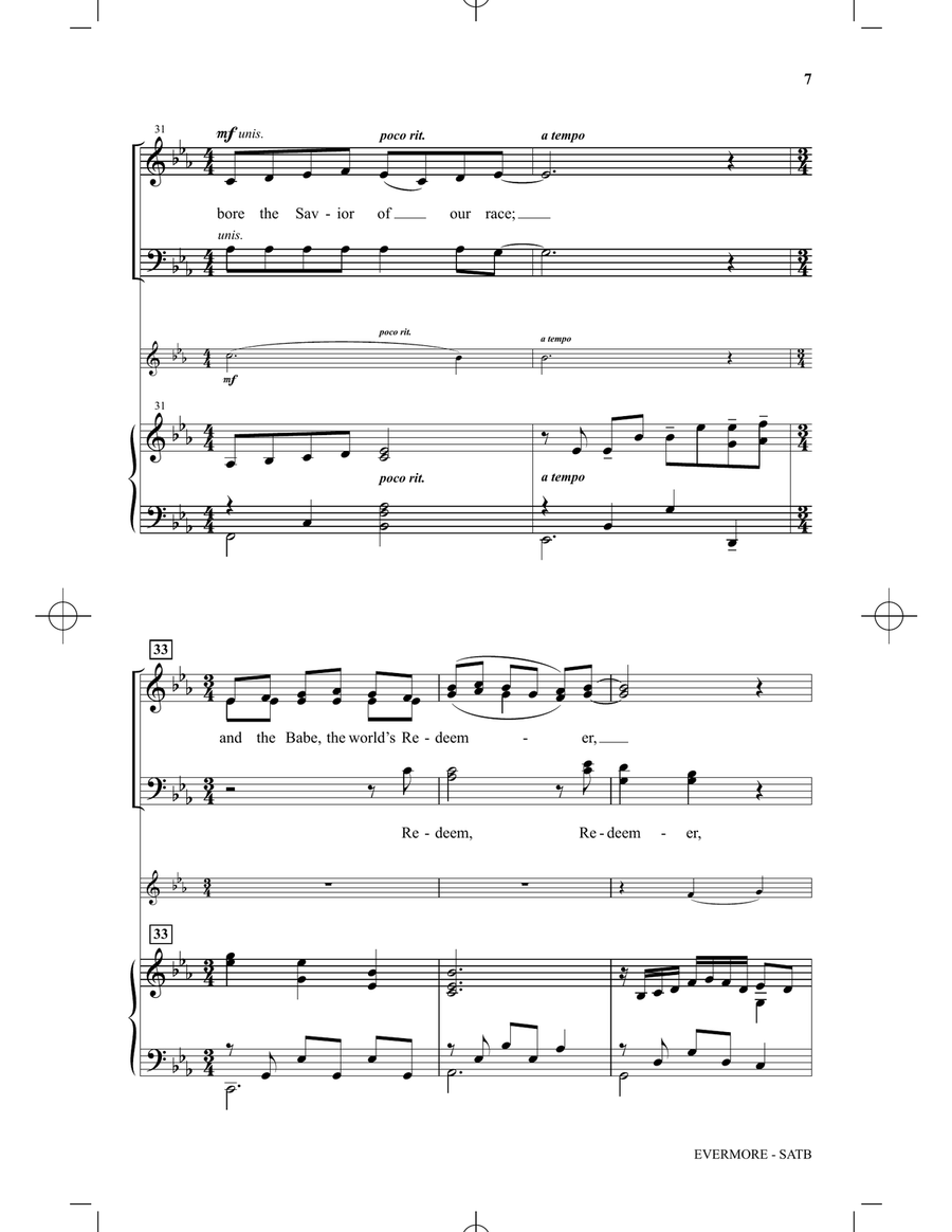 Evermore (Of The Father's Love Begotten) 4-Part scores gallery preview page 6