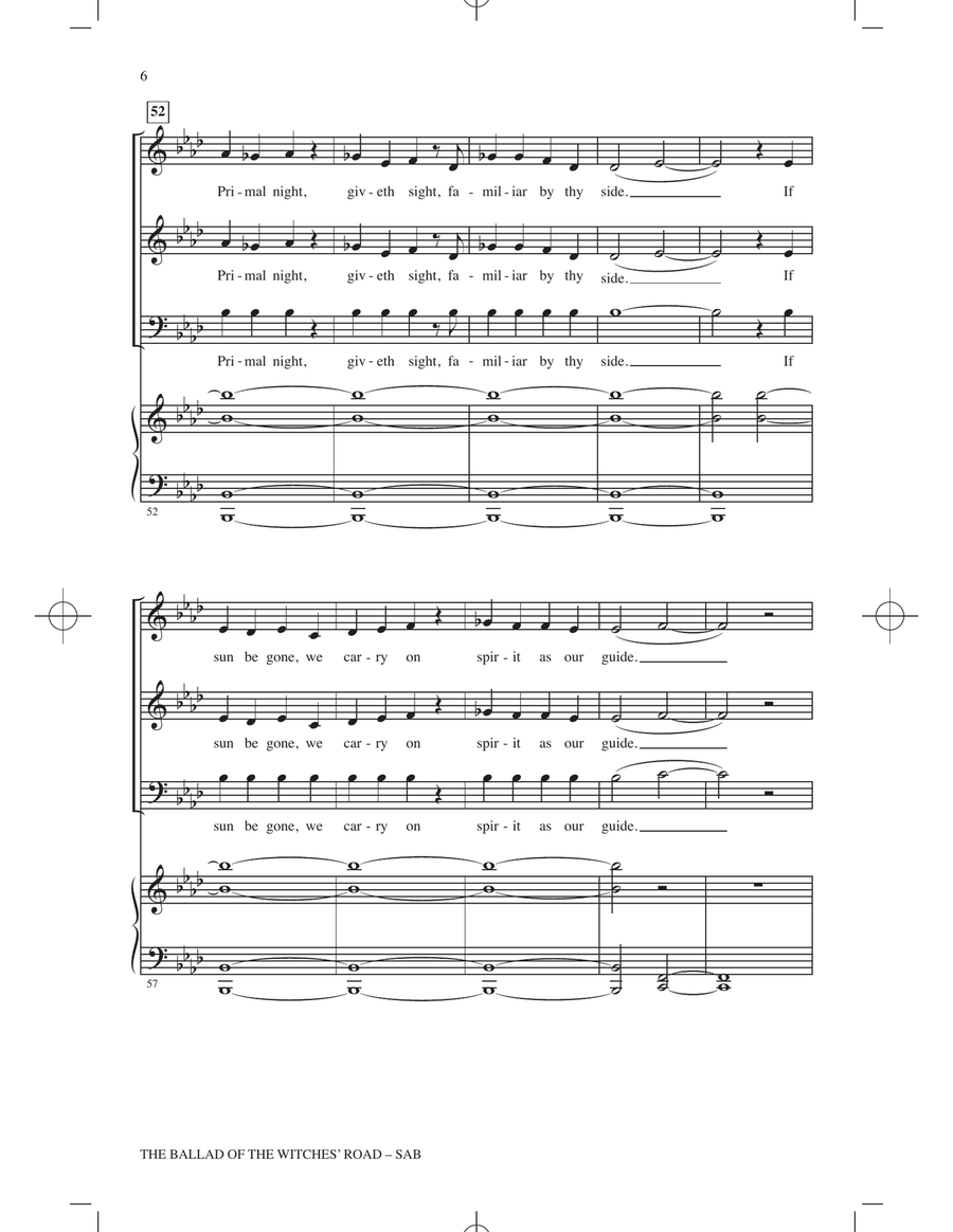 The Ballad Of The Witches' Road (from Agatha All Along) (arr. Roger Emerson) 3-Part scores gallery preview page 5
