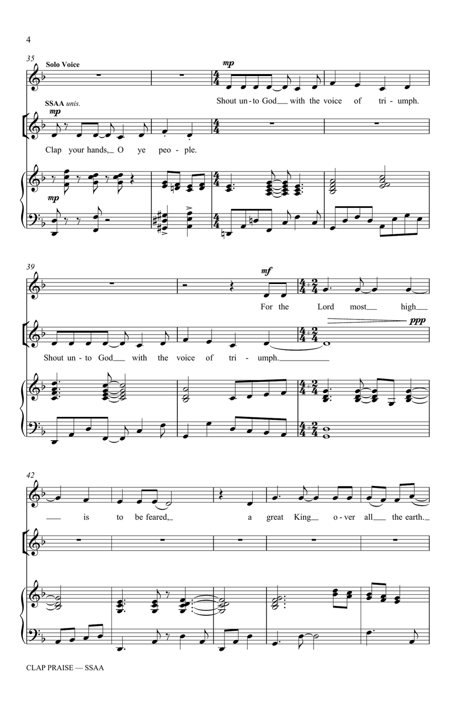 Clap Praise Clap Praise SSAA scores gallery preview page 4