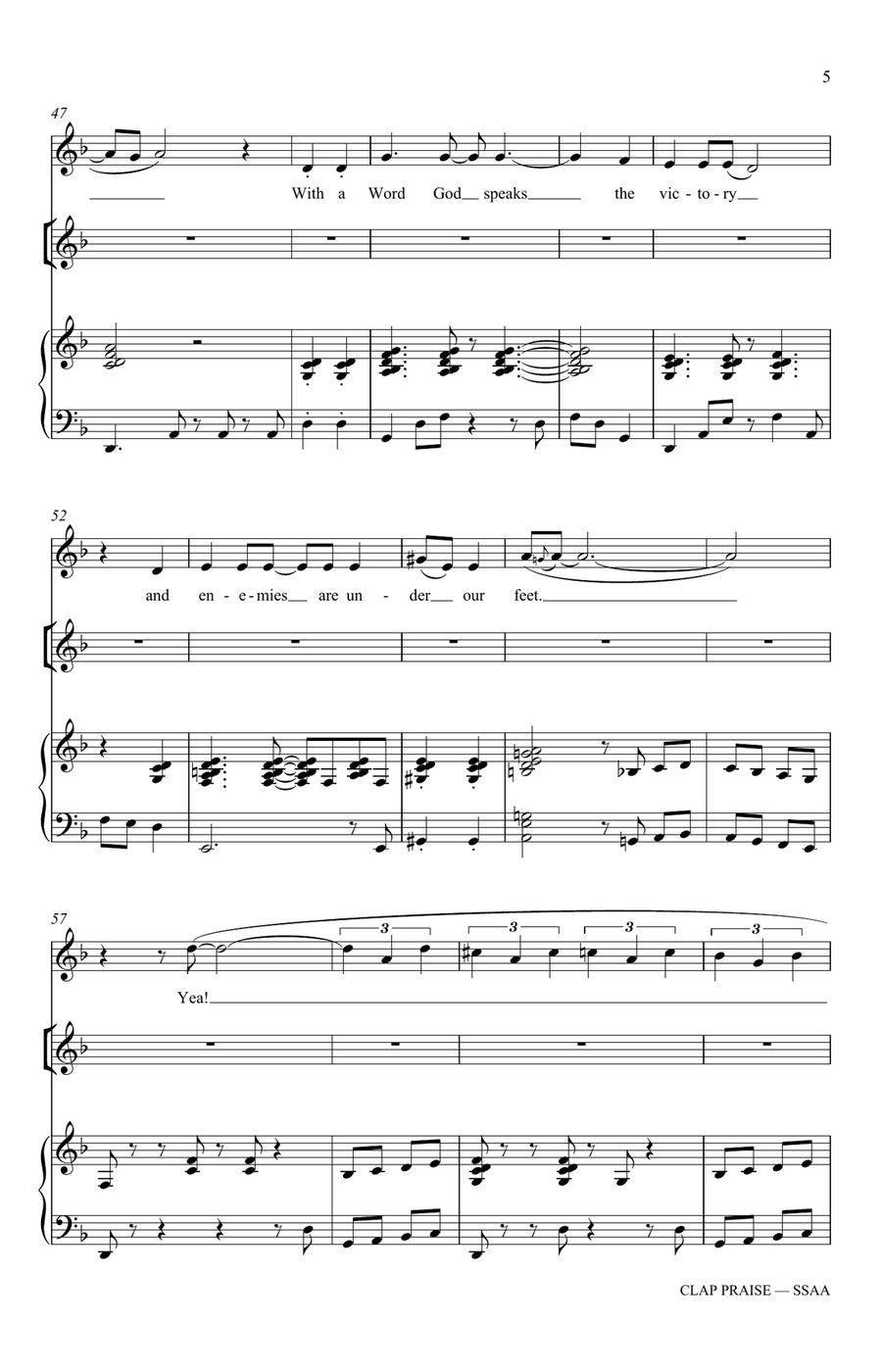 Clap Praise Clap Praise SSAA scores gallery preview page 5