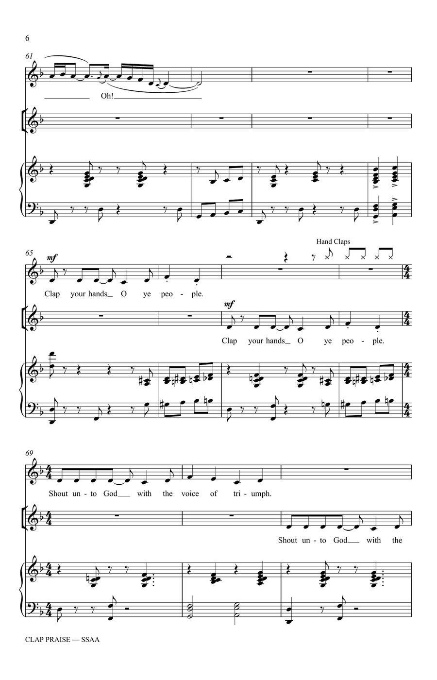 Clap Praise Clap Praise SSAA scores gallery preview page 6