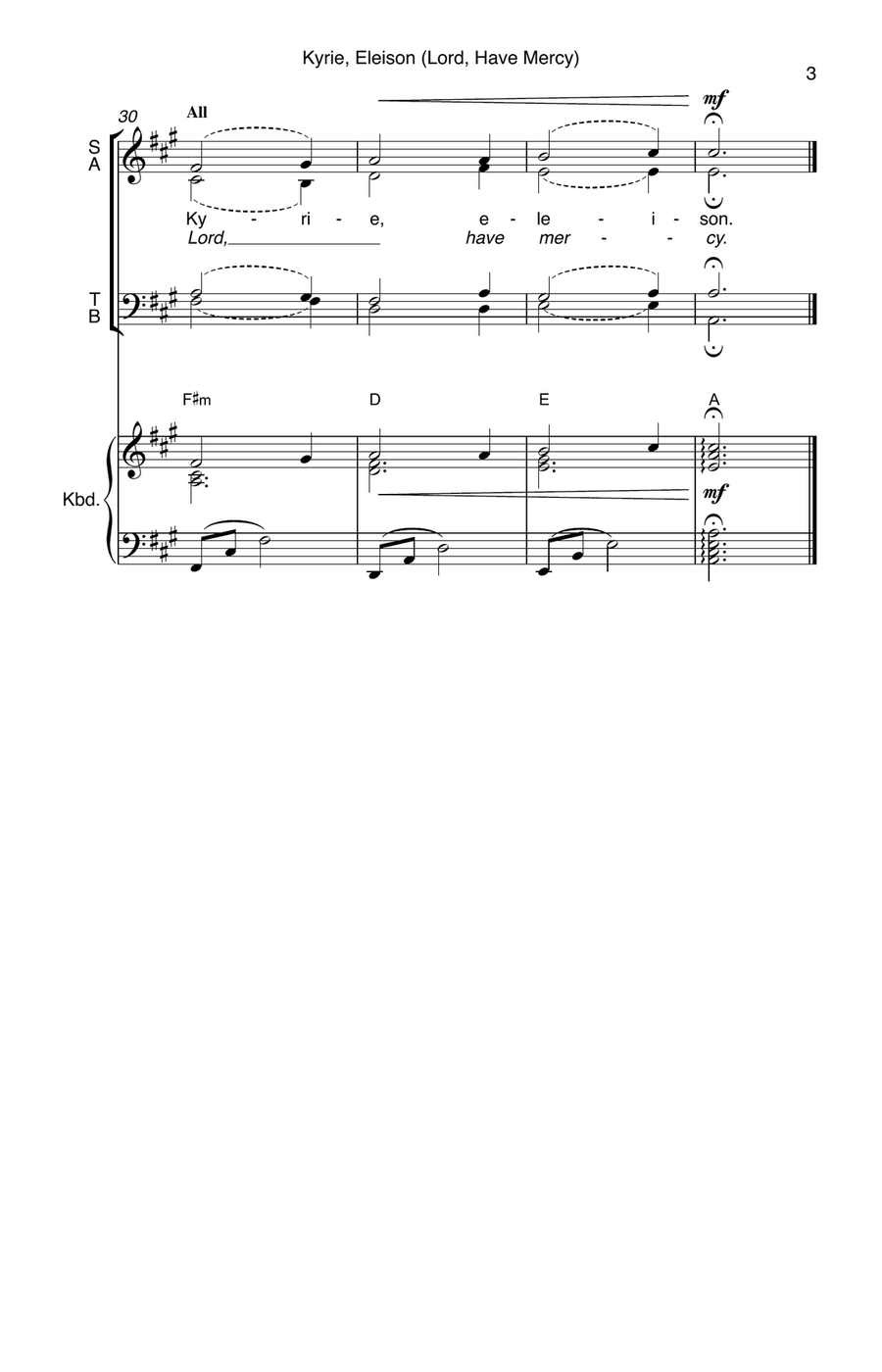 The Mass of Consolation 4-Part scores gallery preview page 4