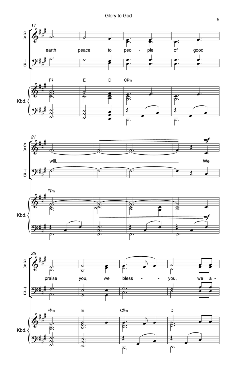 The Mass of Consolation 4-Part scores gallery preview page 6