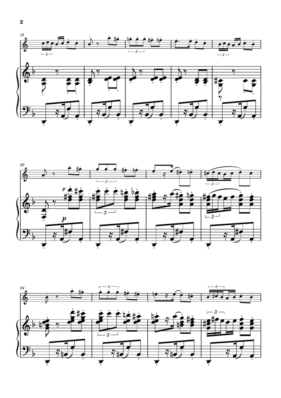 Habanera from Carmen - English Horn Solo w/ Piano English Horn scores gallery preview page 2